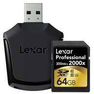 Lexar 雷克沙2000x USH-II 64G 高速SD卡 相机存储卡
