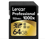 Lexar 雷克沙 Professional 1000x USH-II/U3 64GB 高速SD卡