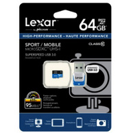 Lexar 雷克沙633x 64GB Class 10 microSDXC TF存储卡