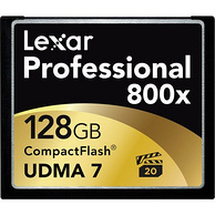 Lexar 雷克沙 专业系列 800X CF存储卡128GB