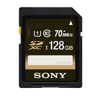 SONY 索尼 128GB UHS-1 SDXC存储卡（读取70MB/s）