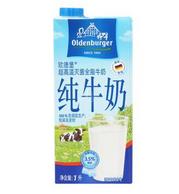 欧德堡Oldenburger 超高温处理全脂纯牛奶1L*12