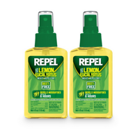 销量第一，Repel 柠檬桉叶油天然驱蚊水 118ml*2