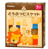 Wakodo 和光堂 高钙奶酪动物婴儿饼干 (25g*2袋)*4箱