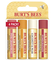 小蜜蜂（Burt‘s Bees） 润唇膏 4支装 蜂蜡精华