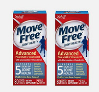 美亚销量第一！Schiff Move Free 氨基葡萄糖 维骨力关节养护素 蓝色款 80片*2瓶