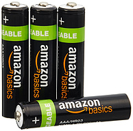 白菜价：AmazonBasics 亚马逊倍思 AAA型镍氢充电电池800mAh*4节
