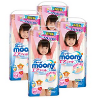 moony尤妮佳 女婴用拉拉裤 XL38片 *4件