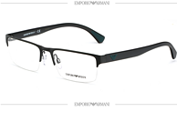 EMPORIO ARMANI 金属框架眼镜+1.60非球面树脂镜片