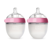 Prime会员：Comotomo 可么多么 宽口径硅胶奶瓶 150ml 两只装 粉色