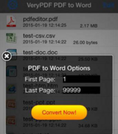 IOS办公用 PDF转Word  APP