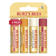 Prime会员：Burt's Bees 天然保湿唇膏 4支