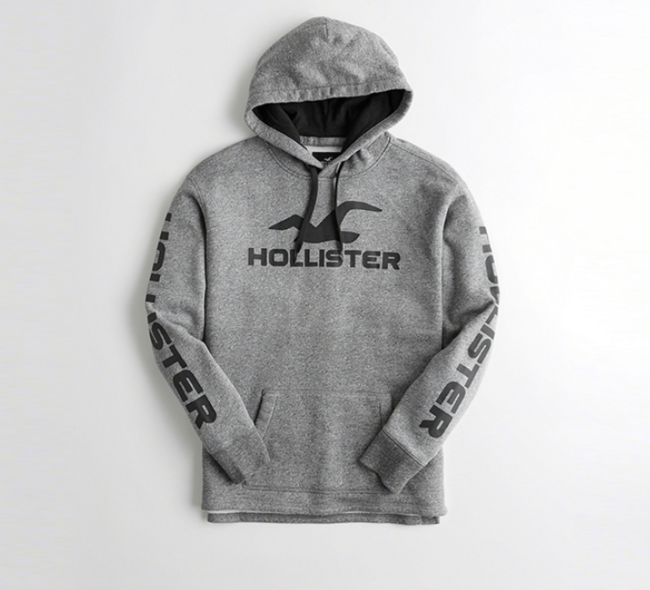 美国 Hollister 男士 Logo印花 连帽卫衣 180元（专柜449元） 买手党-买手聚集的地方