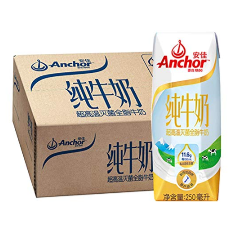 Anchor 安佳 全脂纯牛奶 250ml*24盒 59.9元（之前推荐79元） 买手党-买手聚集的地方