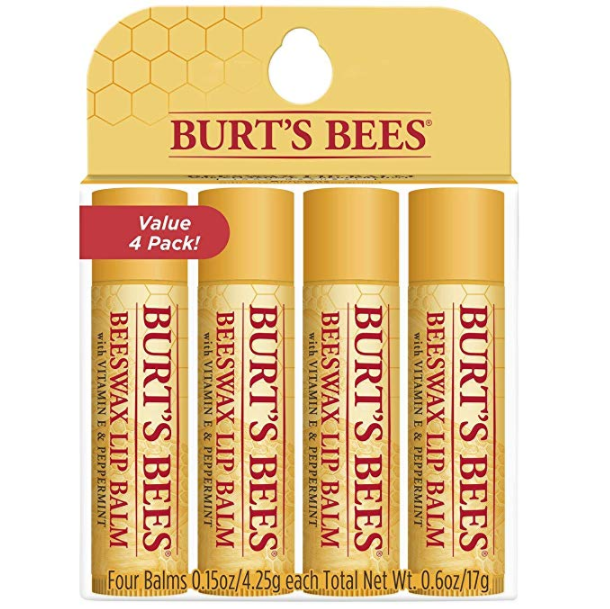 镇店之宝：Burt's Bees小蜜蜂 唇润唇膏 4.25gx4支 prime会员凑单直邮含税到手约68.37元 买手党-买手聚集的地方