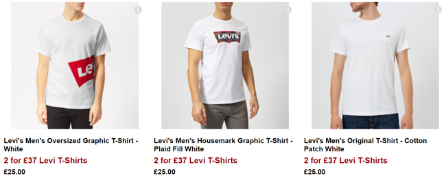 2件！26款可选，Levi's 李维斯 The Perfect 男女短袖T恤 37英镑约¥329，满50英镑免费直邮 买手党-买手聚集的地方