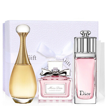 Dior家族人气香水！法国Dior 淡香水三件套礼盒装 108元包邮 买手党-买手聚集的地方