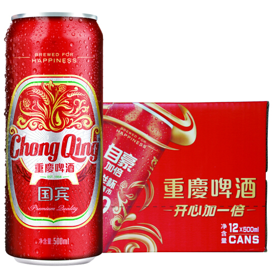 重庆啤酒 国宾啤酒 500mlx12罐 43元（原价68元） 买手党-买手聚集的地方