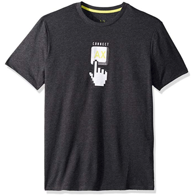 Armani Exchange阿玛尼 Click Graphic 男士T恤 31.33美元约¥210 买手党-买手聚集的地方