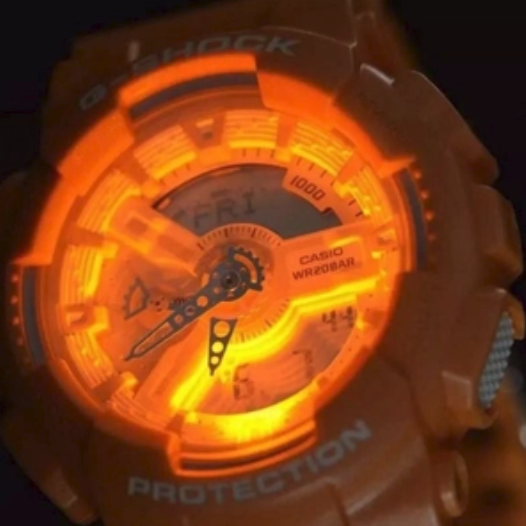 骚气橙！Casio 卡西欧 G-Shock系列 GA110SG-4A 男士双显运动手表 prime到手约494元 买手党-买手聚集的地方