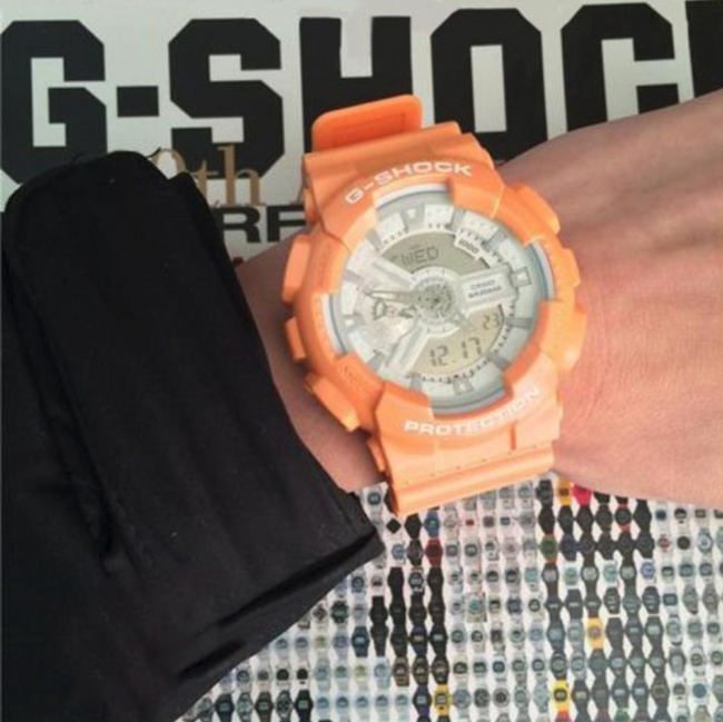 骚气橙！Casio 卡西欧 G-Shock系列 GA110SG-4A 男士双显运动手表 prime到手约494元 买手党-买手聚集的地方