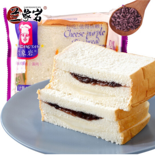 兰象岩 紫米夹心奶酪面包 三层紫米 440g 11.9元 买手党-买手聚集的地方