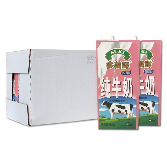 德国原装进口 多美鲜 脱脂牛奶 1Lx12盒x2箱 155.3元 买手党-买手聚集的地方