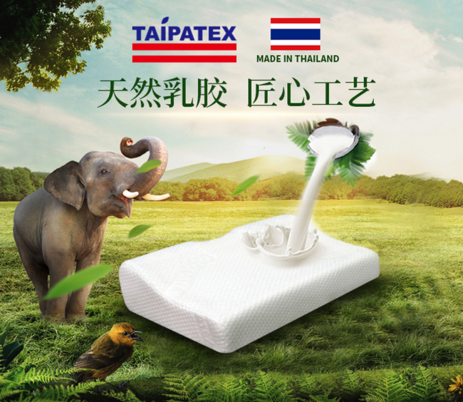 泰国市占率第1:TAIPATEX舒适颈椎轻薄枕 50x30x8/10cm 直邮到手119元（京东269元） 买手党-买手聚集的地方