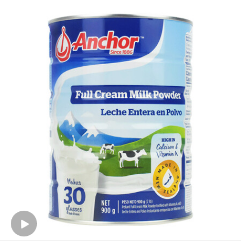 新低：新西兰 Anchor 安佳 全脂奶粉 900gx4罐 双重优惠后168.8元包邮，折42.2元/罐（上次57元/罐） 买手党-买手聚集的地方