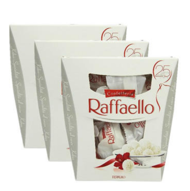 Ferrero 费列罗 Raffaello 杏仁椰蓉夹心巧克力球 23颗x3盒 12欧元约¥93（长期14.37欧元） 买手党-买手聚集的地方