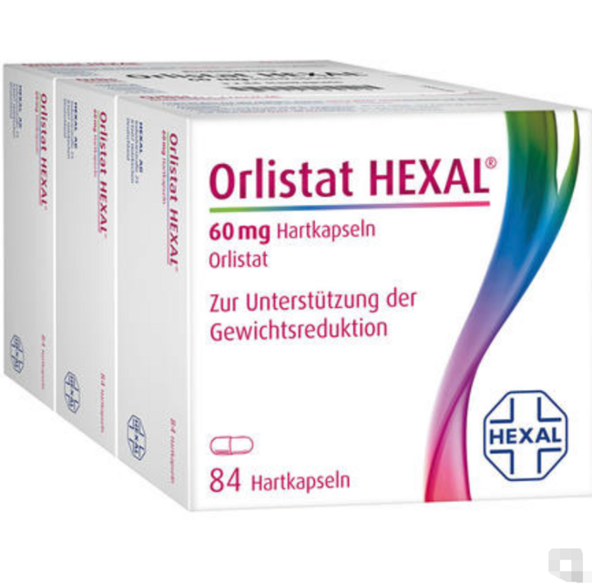 安全稳定！德国 Orlistat Hexal 奥利司他减肥胶囊 84粒x3盒 78欧元约¥628（天猫299元/盒） 买手党-买手聚集的地方