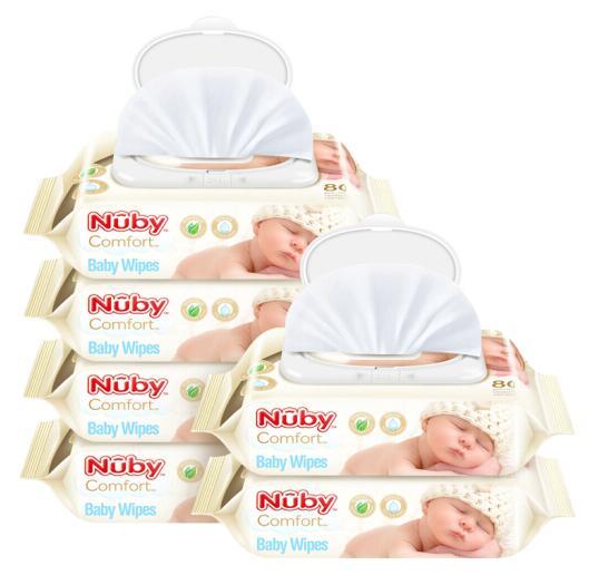 Nuby 努比 婴儿棉柔湿巾 80抽x6包x5件 139.5元包邮 买手党-买手聚集的地方