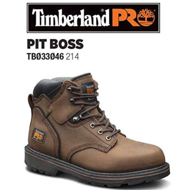 8.5W码：Timberland PRO 男式 Pitboss 6英寸 软头靴子 prime到手约635元（京东国际1399元） 买手党-买手聚集的地方