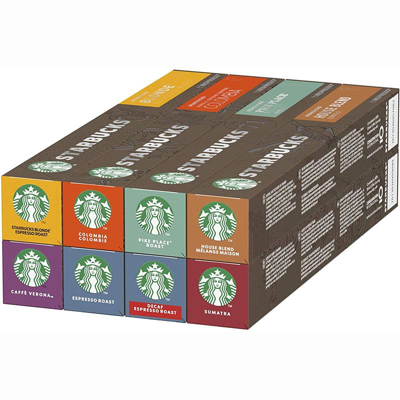 星巴克咖啡一次尝个够：10颗x8盒 雀巢 星巴克多口味胶囊咖啡 Prime直邮到手272元 买手党-买手聚集的地方