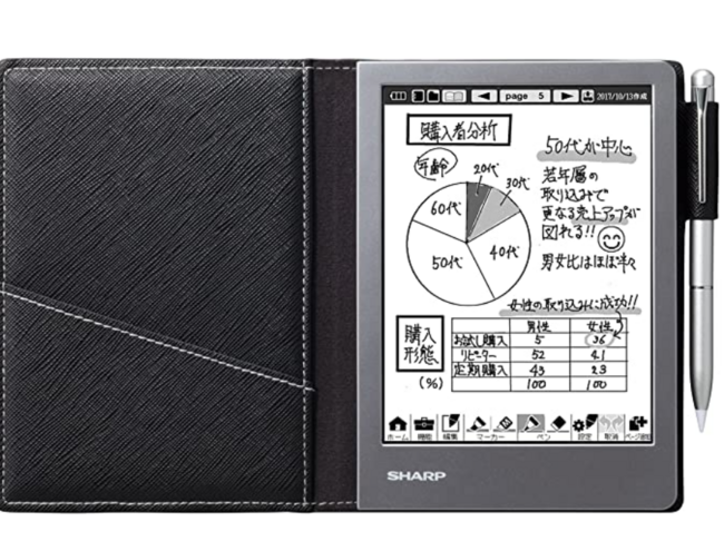 亚马逊销冠：夏普 电子笔记本 黑色系列 WG-S50 Prime直邮到手798元 买手党-买手聚集的地方