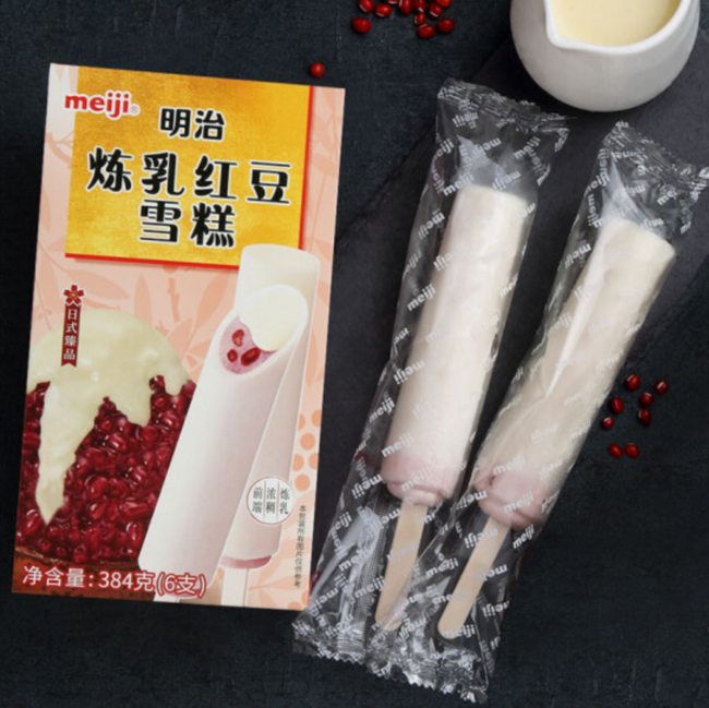 meiji 明治炼乳红豆雪糕 64gx6盒x5件 103.3元（折合3.4元/根） 买手党-买手聚集的地方