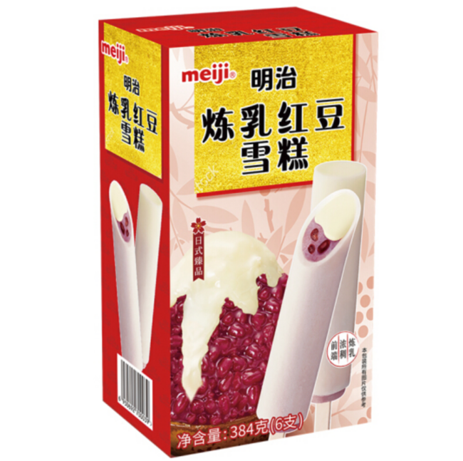 meiji 明治炼乳红豆雪糕 64gx6盒x5件 103.3元（折合3.4元/根） 买手党-买手聚集的地方