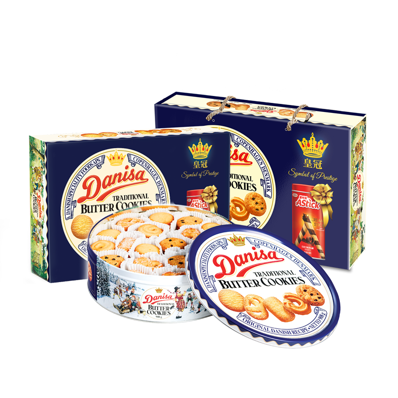清仓低价，印尼进口：908g Danisa皇冠 丹麦曲奇饼干礼盒 64元包邮，送随机零食 买手党-买手聚集的地方