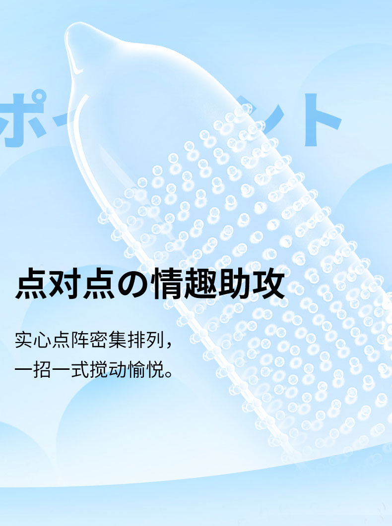 日本进口、冈本新品：滑感颗粒情趣避孕套 18只组合装 49元包邮，赠透明质酸润滑液 买手党-买手聚集的地方