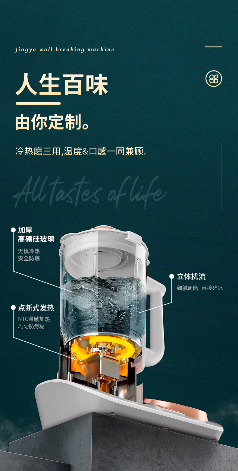 天猫精灵联动，冷热磨三用：韩国现代 智能破壁料理机 1.6L 299元包邮 买手党-买手聚集的地方