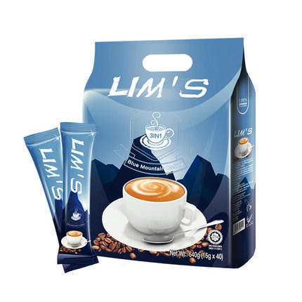 马来西亚进口，LIMS零涩 蓝山风味速溶三合一咖啡 40条 640g 券后19.9元包邮 买手党-买手聚集的地方