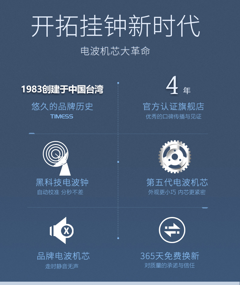 自动对时分秒不差，大屏日期温度显示：TIMESS 中国码电波表 145元包邮 买手党-买手聚集的地方