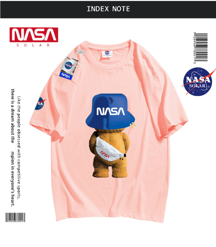 NASA SOLAR联名款 NASA小熊印花短袖 39.9元包邮 买手党-买手聚集的地方