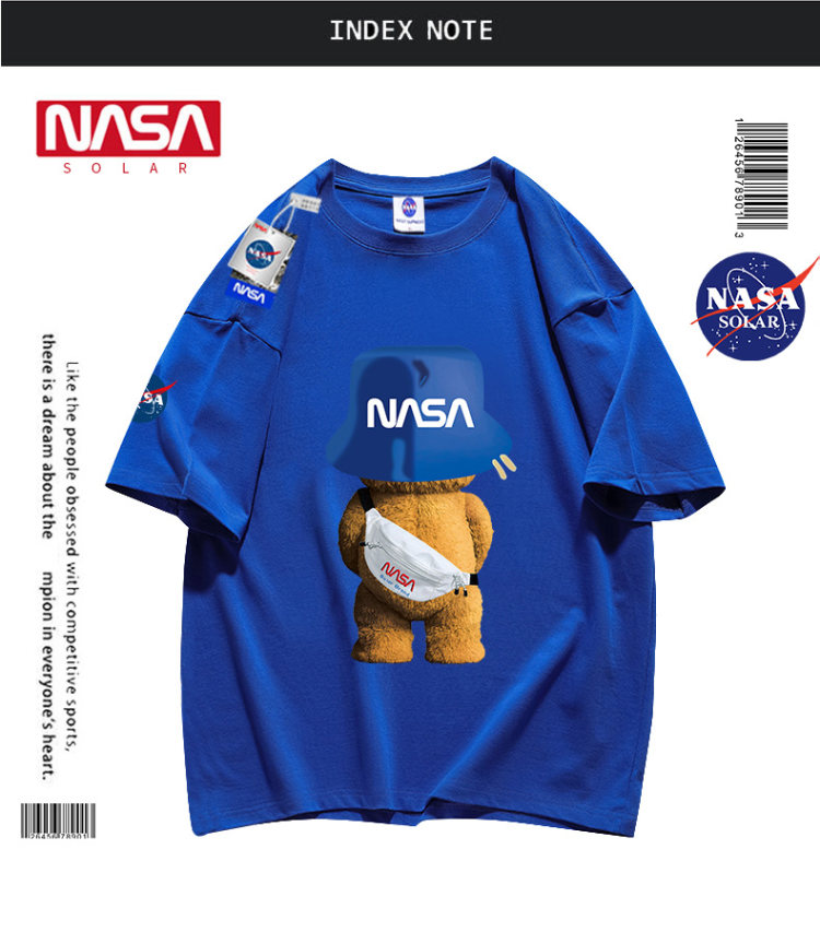 NASA SOLAR联名款 NASA小熊印花短袖 39.9元包邮 买手党-买手聚集的地方
