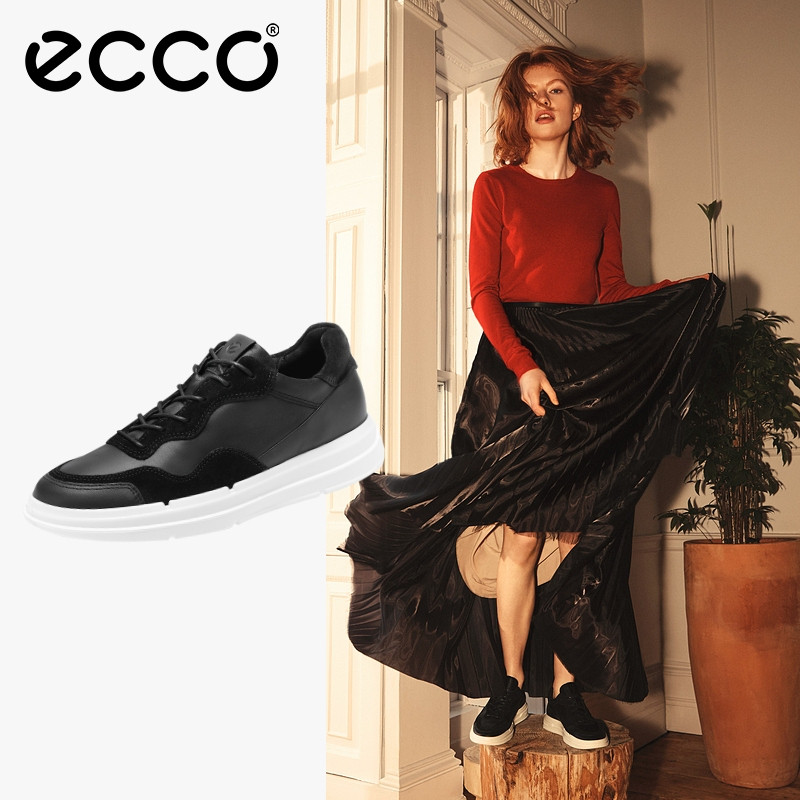 Plus会员，ECCO 爱步 Soft X柔酷系列 女士真皮拼接运动鞋420403 434.15元包邮（双重优惠） 买手党-买手聚集的地方