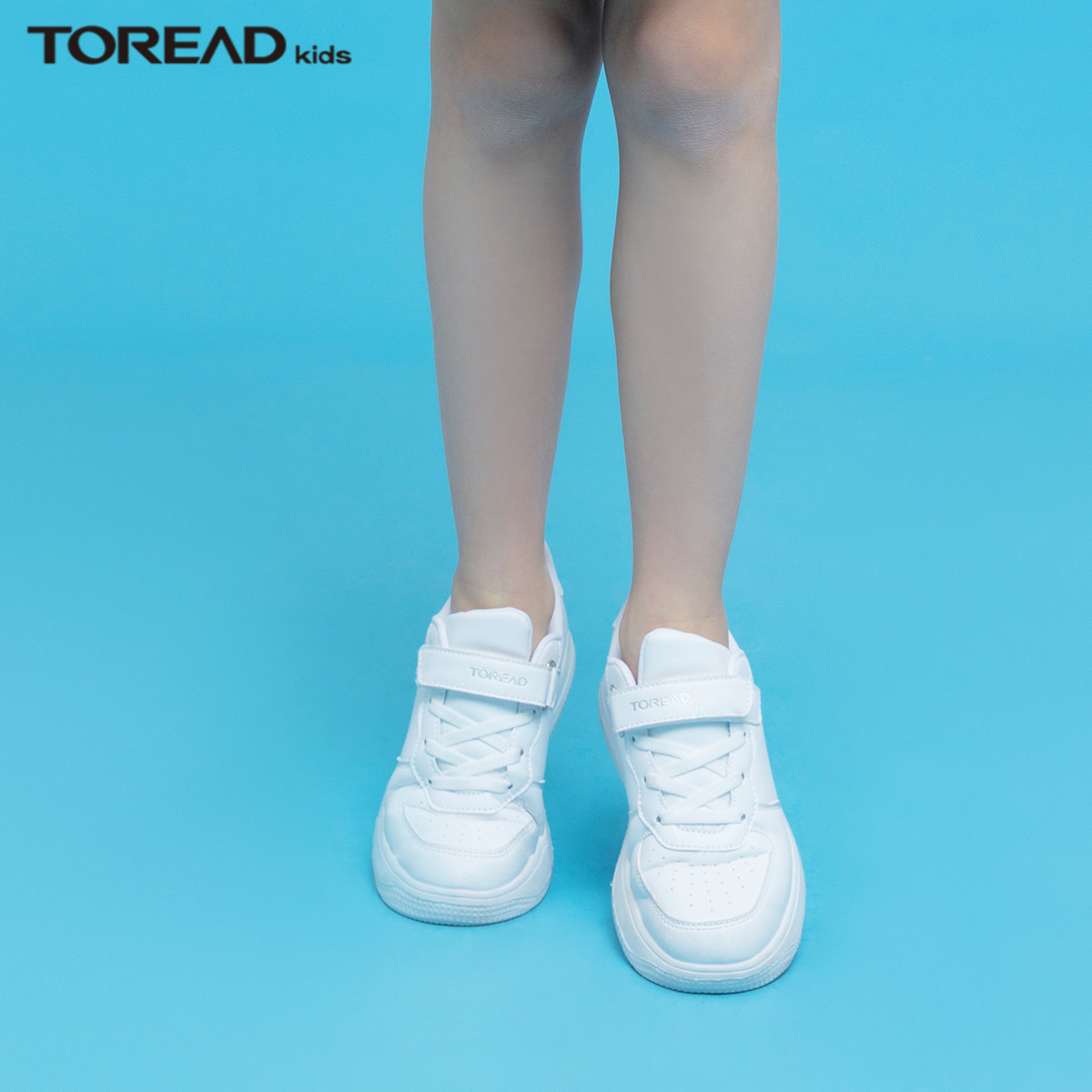 Toread Kids 探路者×哆啦A梦联名 2022新款儿童轻便休闲小白鞋 QFSSBK95903（30-38码） 99元包邮（需领券） 买手党-买手聚集的地方