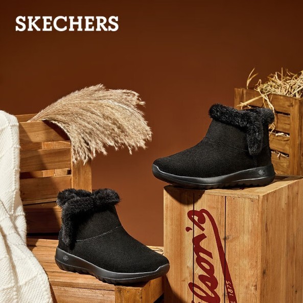 Plus会员，Skechers斯凯奇 反毛皮加绒保暖雪地靴15501 两色 240.55元包邮（双重优惠） 买手党-买手聚集的地方