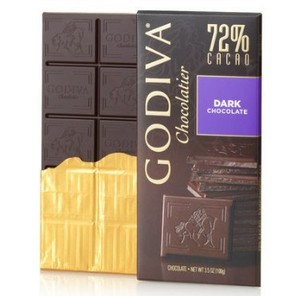 限地区，GODIVA 歌帝梵 72%黑巧克力 90g*2件
