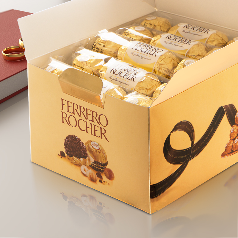 Rocher 费列罗 榛果威化巧克力 60粒礼盒装 148元包邮，赠白球6粒 买手党-买手聚集的地方
