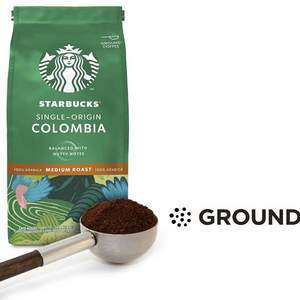 Starbucks 星巴克 单一产地哥伦比亚中度烘焙研磨咖啡粉200g*6袋